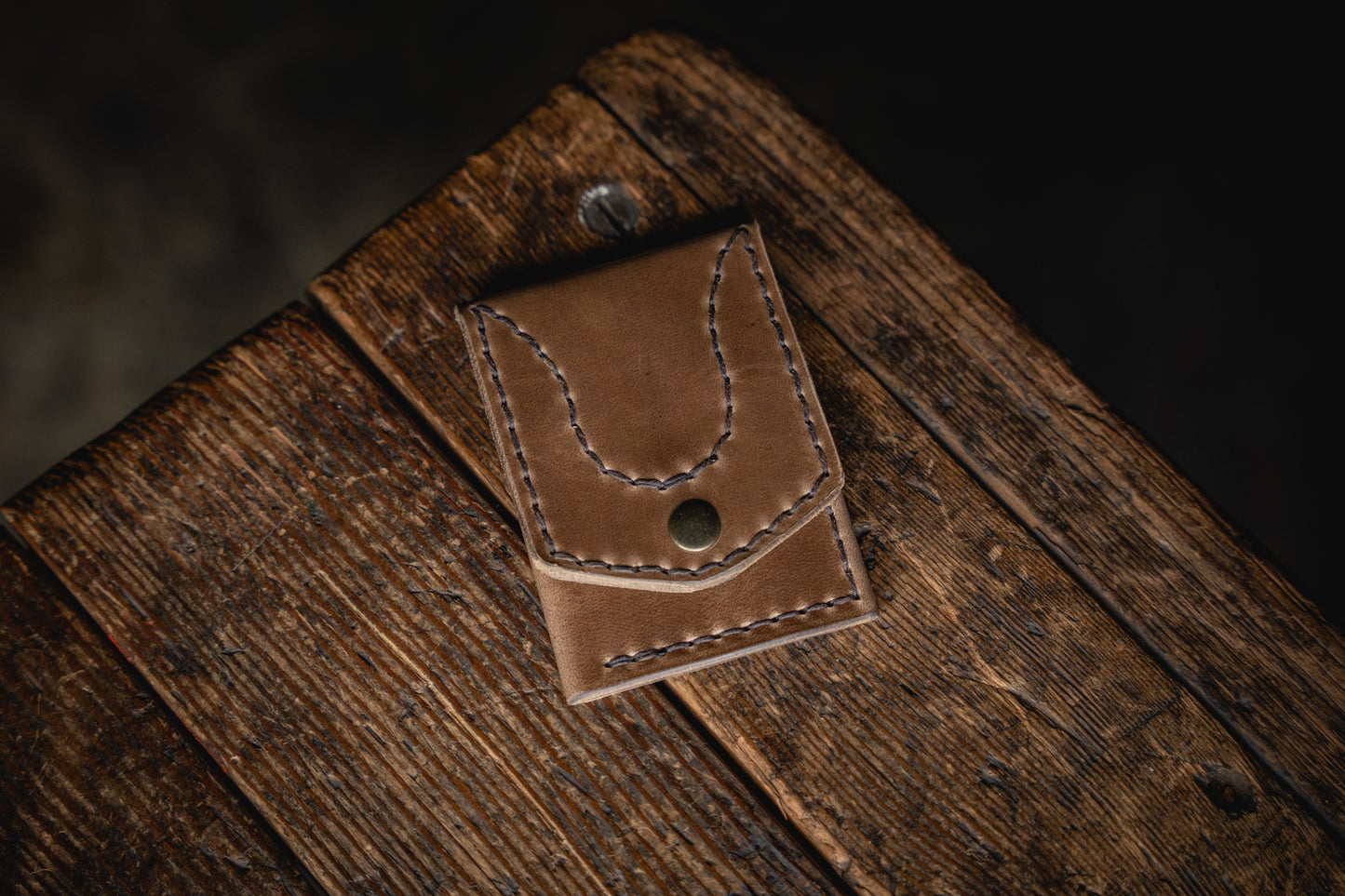 Worry Wallet Apple AirTag Coin Card Cash Handmade Leather Quality Wallet